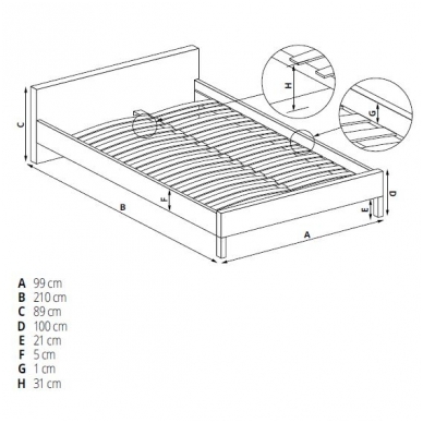 Lova H4514 juoda 1