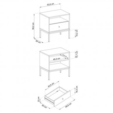 Naktinis staliukas BT1376 6