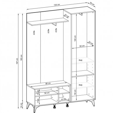 Prieškambario komplektas BT1342 3