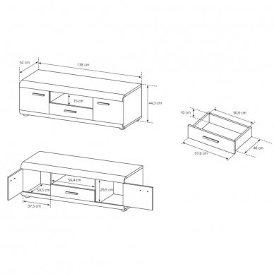 TV staliukas BT1457 1