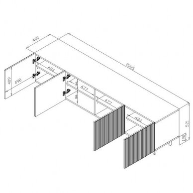 TV staliukas H7267 6