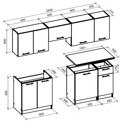 Virtuvės komplektas H4809 1